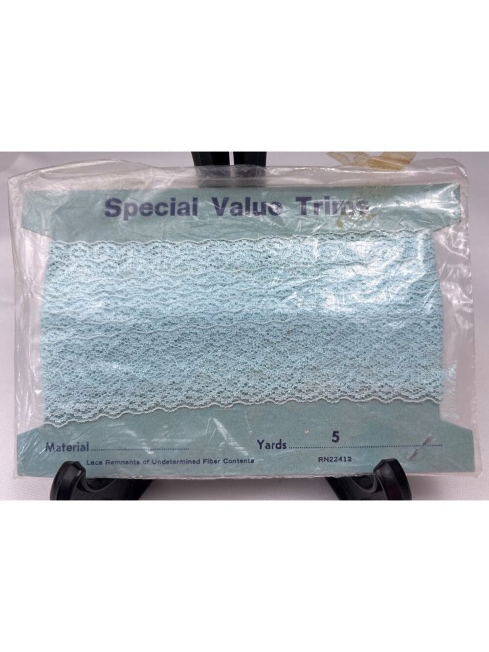 Special Value Trims 5 yards x 1.5" wide Blue Lace Material Sewing